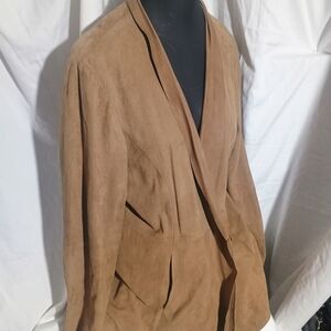 Eileen Fisher Women's XL Brown Suede Jacket